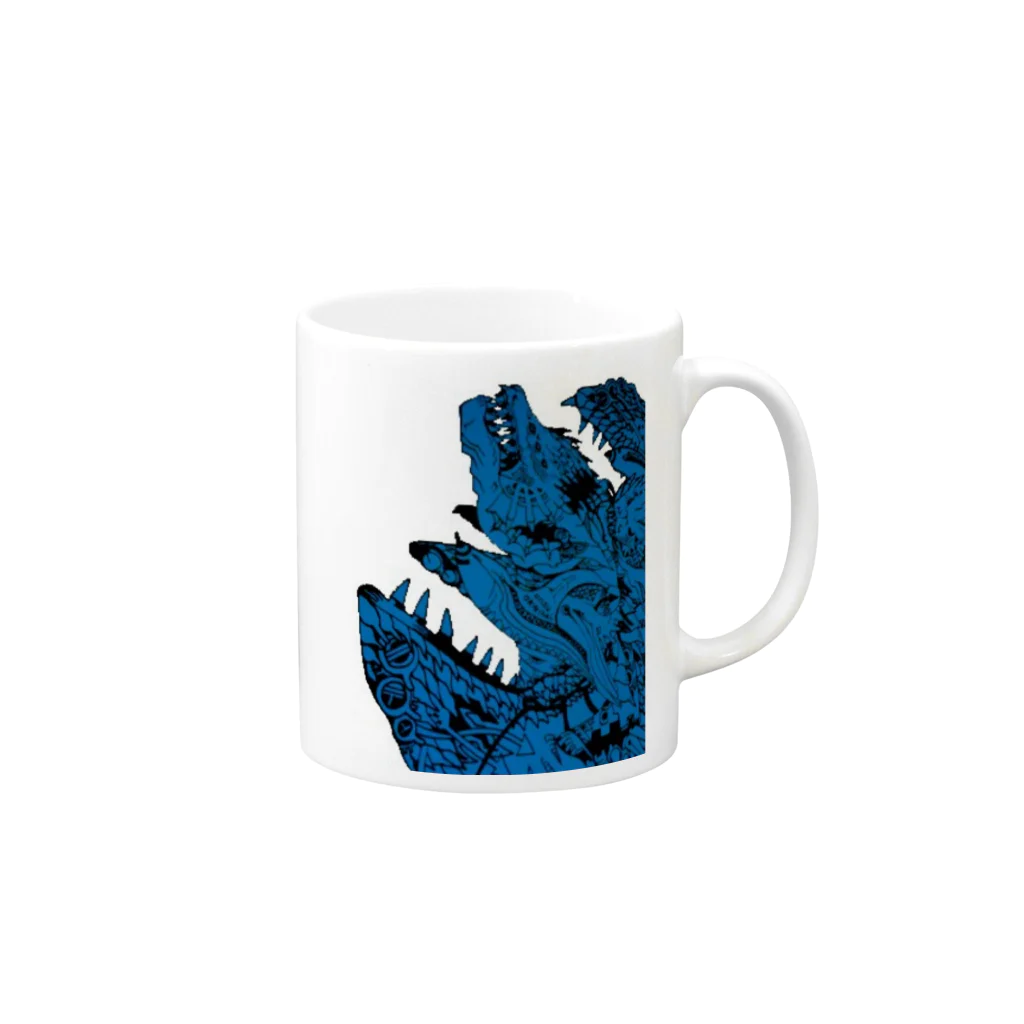 unouのOriginaL-Dragon Mug :right side of the handle