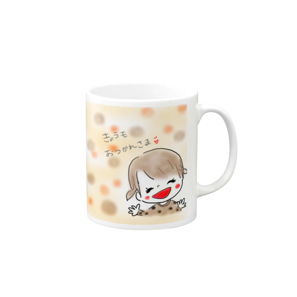 konpeitouのおつかれさまコップ Mug :right side of the handle