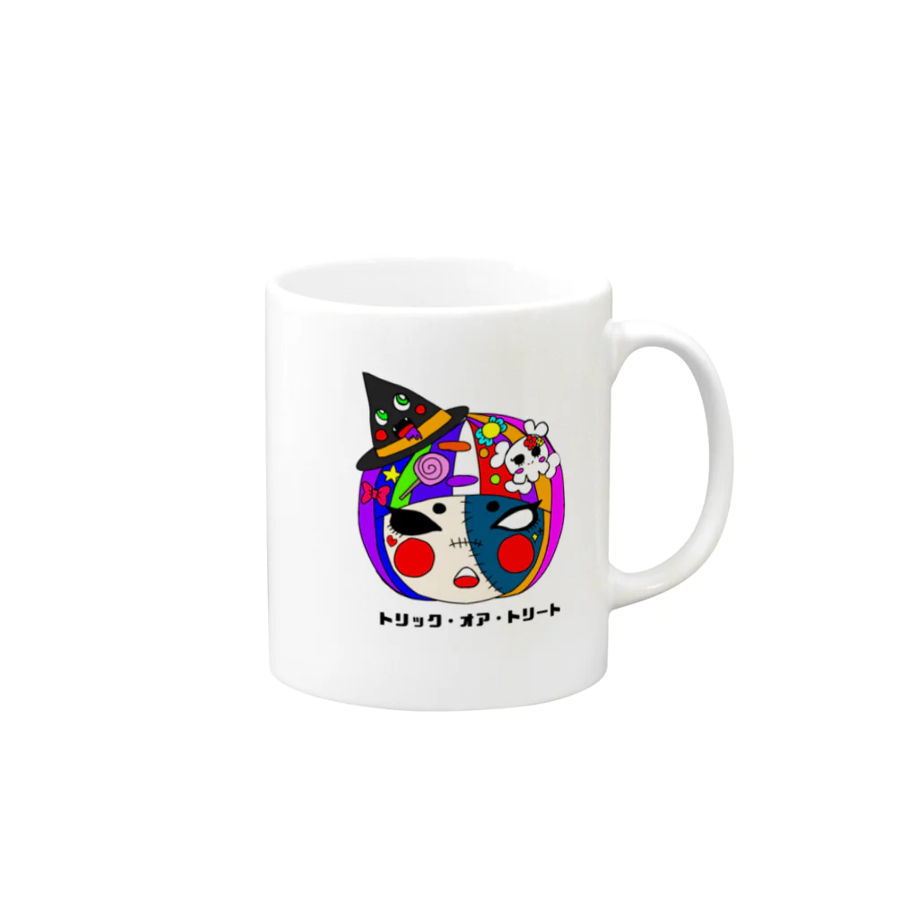 きぶん屋のカラフルゾンビ Mug :right side of the handle