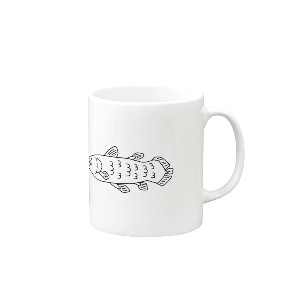 coelacanthのシーラカンス Mug :right side of the handle