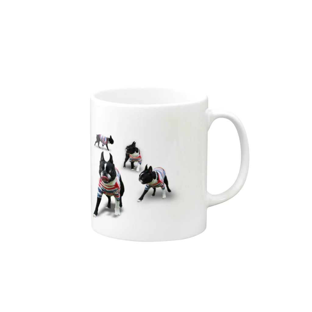 Park a Holic Bostonterrierのpark a holic bostonterrier Mug :right side of the handle