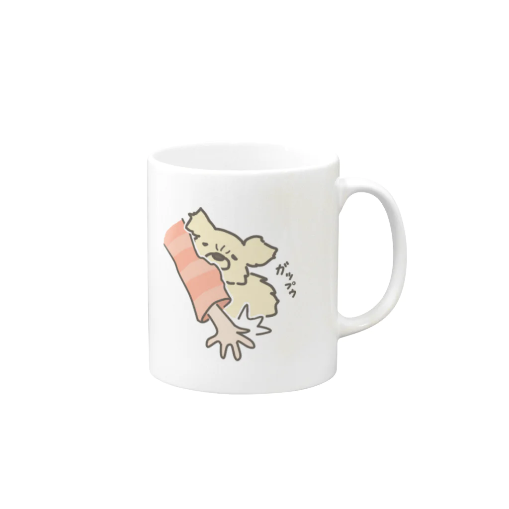 えのころのぷんたガブゥ Mug :right side of the handle