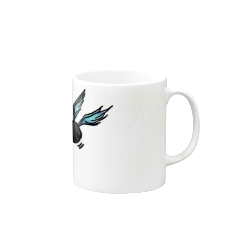 Ame-RingsのFly Heart Mug :right side of the handle