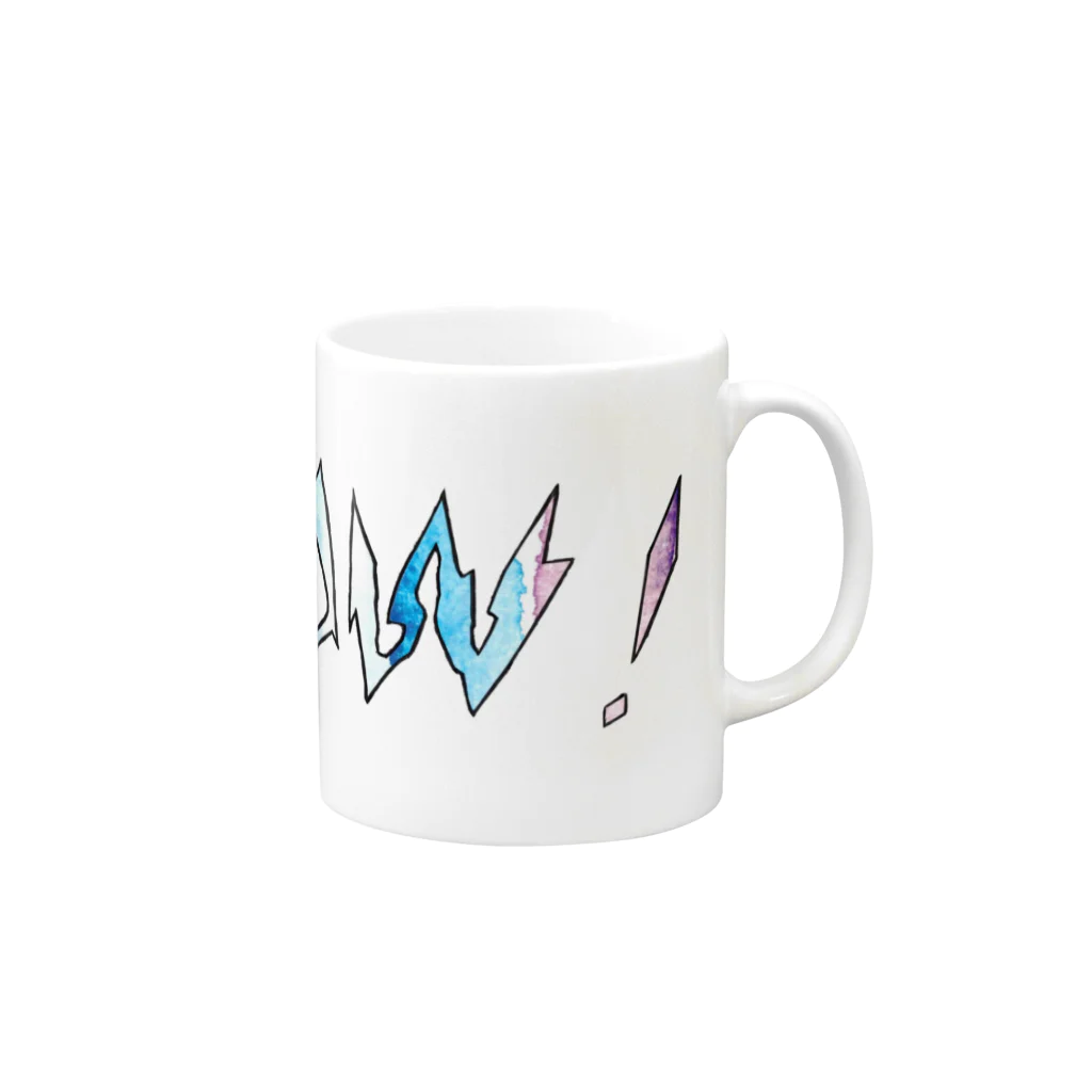 ChelmiiのMeow! -Rainbow Mug :right side of the handle