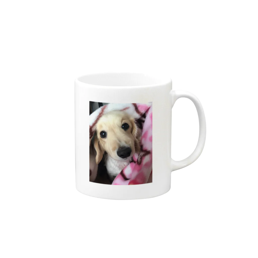 ロックの愛犬と一緒 Mug :right side of the handle