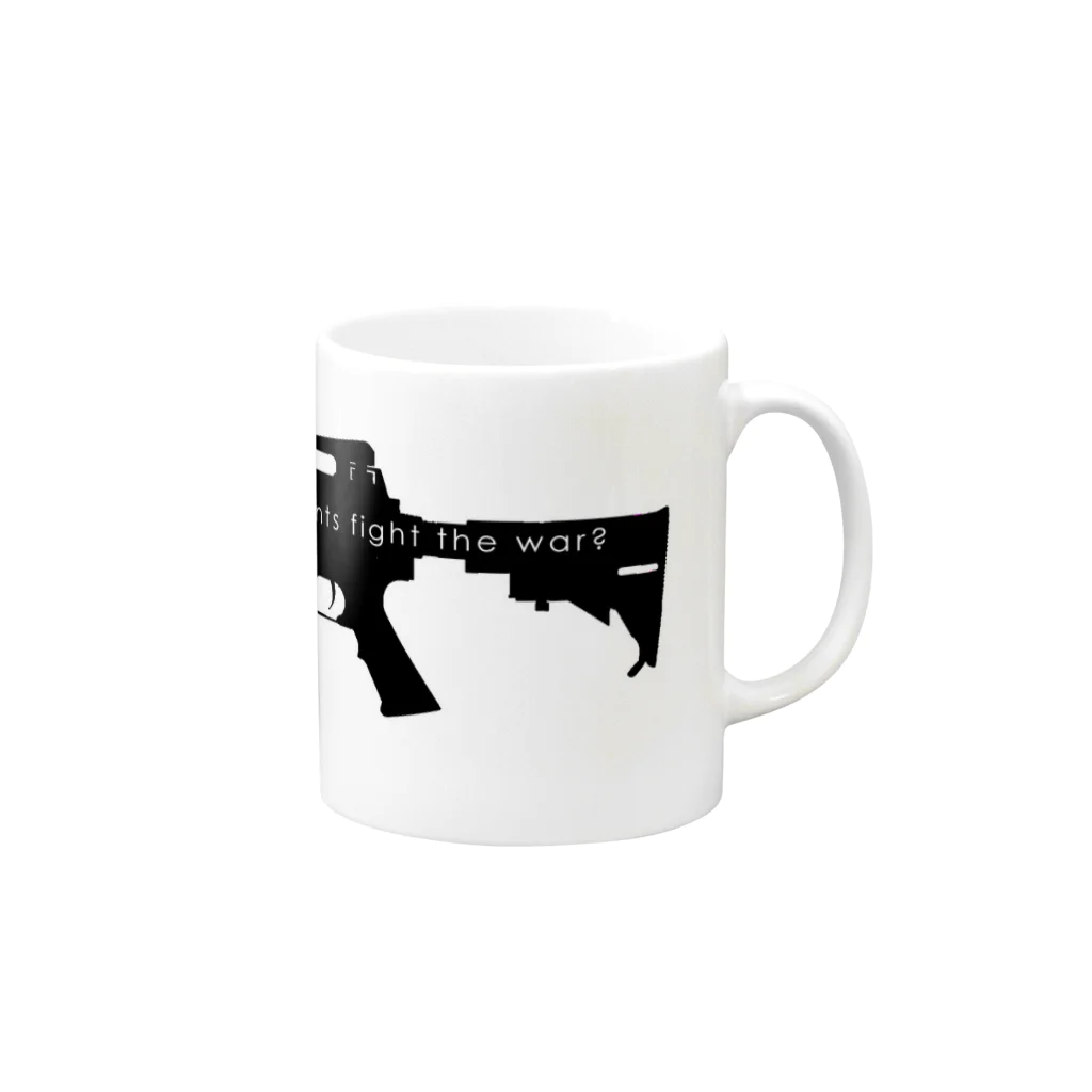 A.A.A.A worksのWar? Mug :right side of the handle