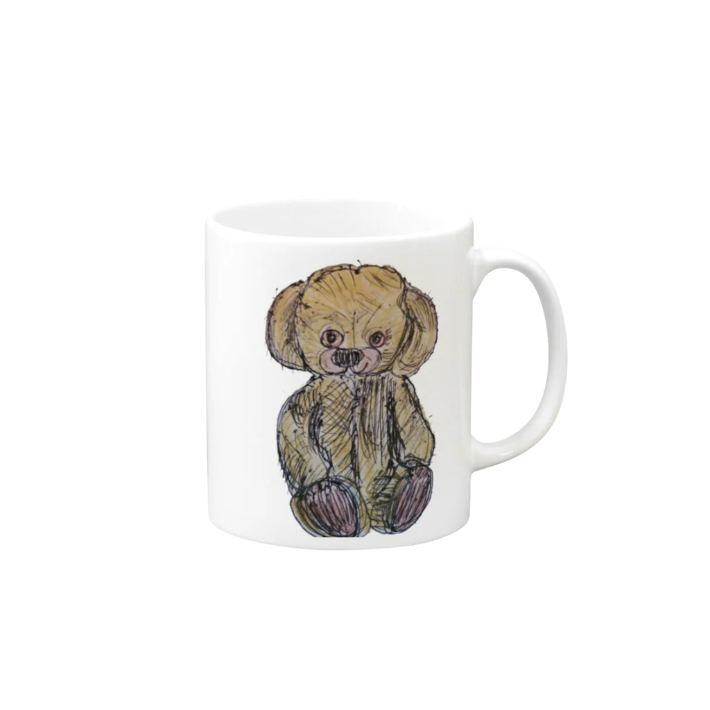 Maduのクマのチーキー Mug :right side of the handle