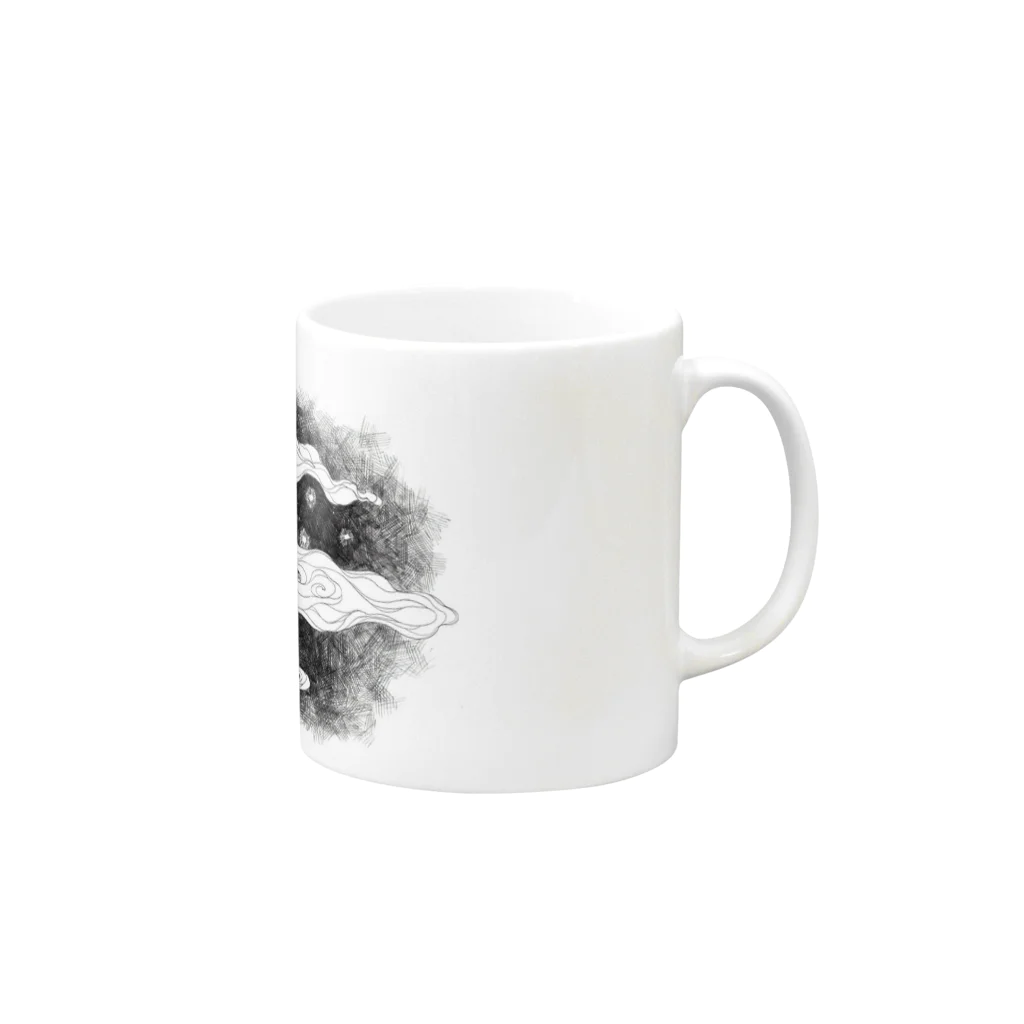 yoshinori worksの満天星 Mug :right side of the handle