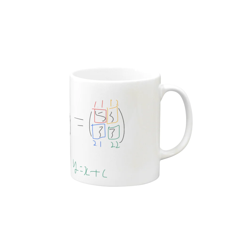 Rommelの工業数学の初回 Mug :right side of the handle