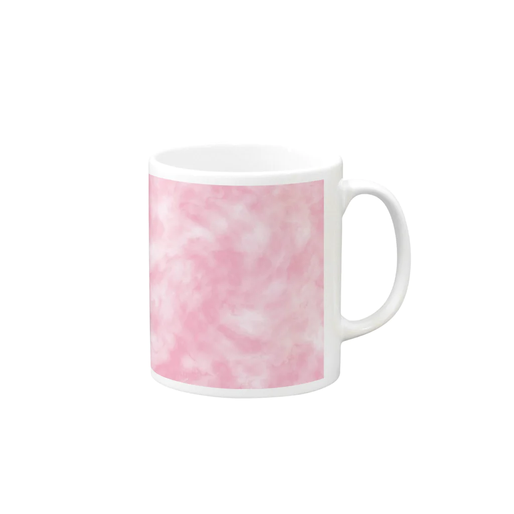 pink_melodyの大理石柄風 Mug :right side of the handle