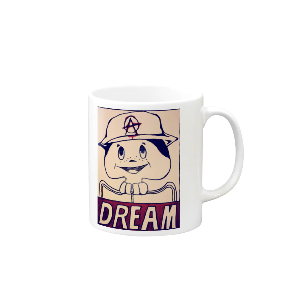 SANPEIのお店のDREAM  マグカップの取っ手の右面