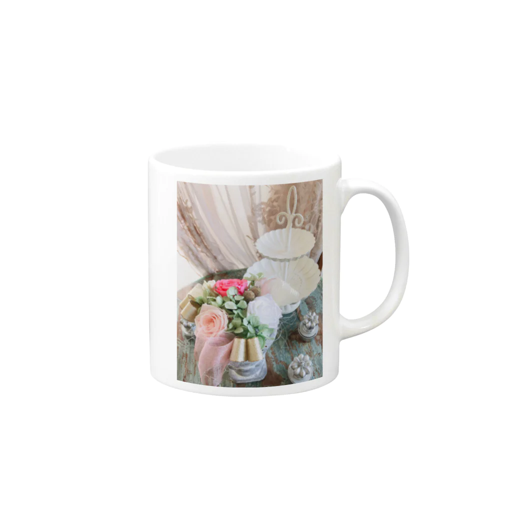 Spiritual_LeeのRomantic flower  Mug :right side of the handle