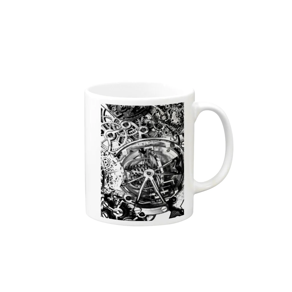 みにゃ次郎のMysterious(Ｂ) Mug :right side of the handle