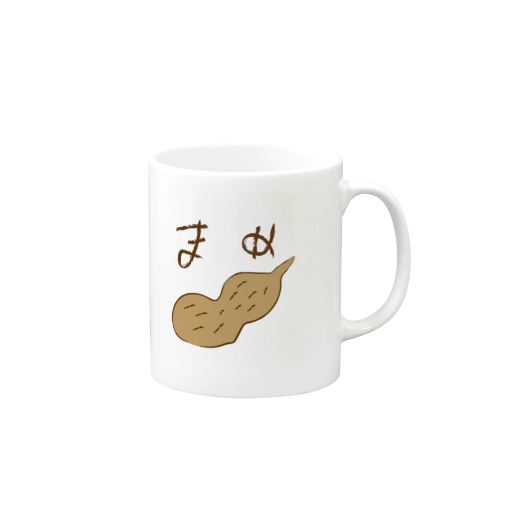 nvivetoのまめ Mug :right side of the handle