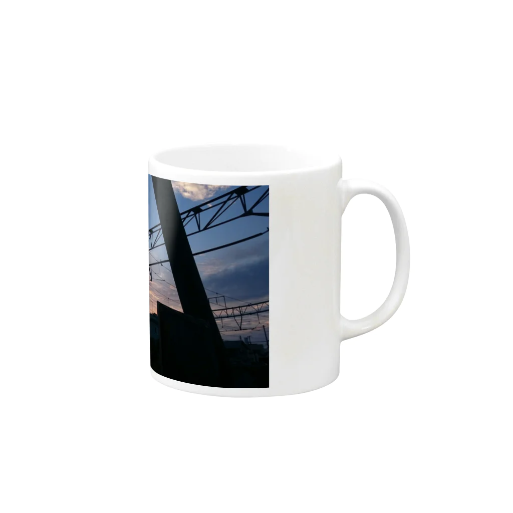 ハルの夕空1 Mug :right side of the handle