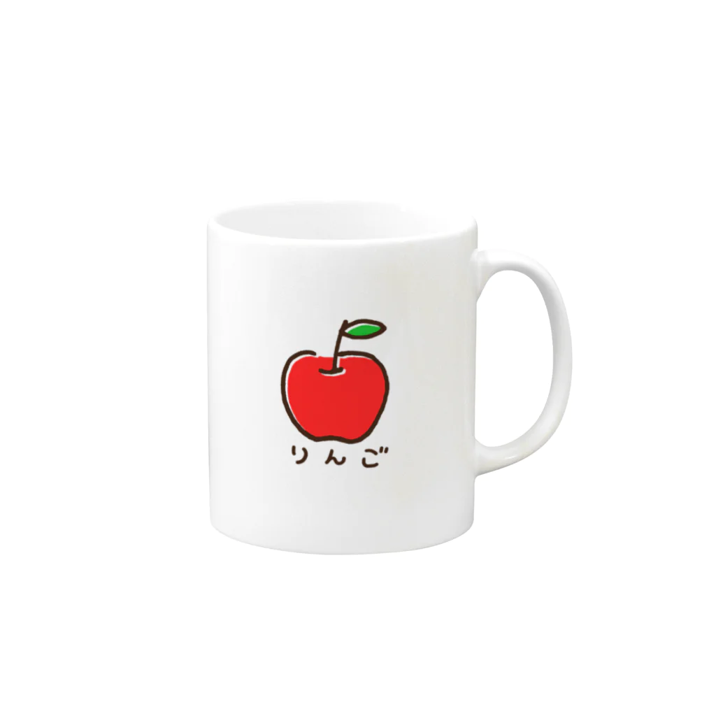 kokomのりんご Mug :right side of the handle