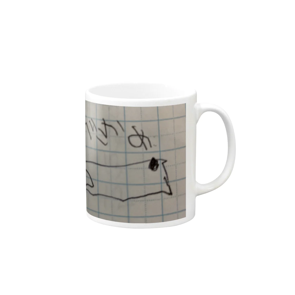 satruのじんべざめ（ジンベイザメ） Mug :right side of the handle