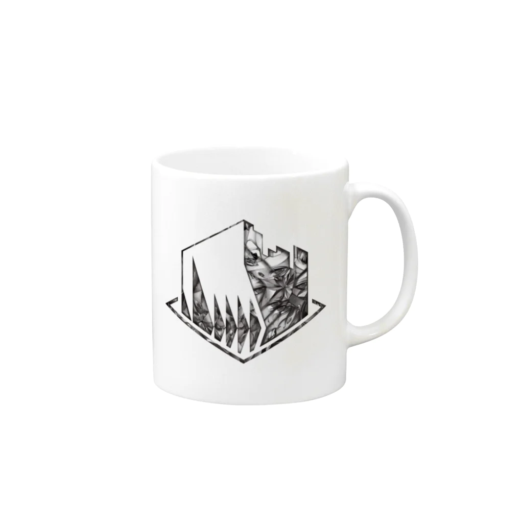 栄免建設のAyakaコラボロゴ Mug :right side of the handle