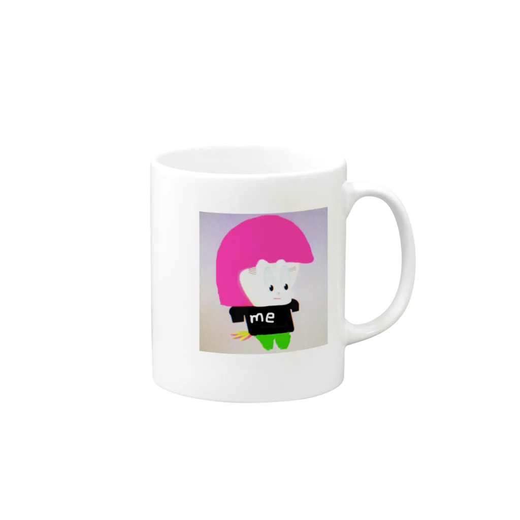 meyoのめょちゃん Mug :right side of the handle