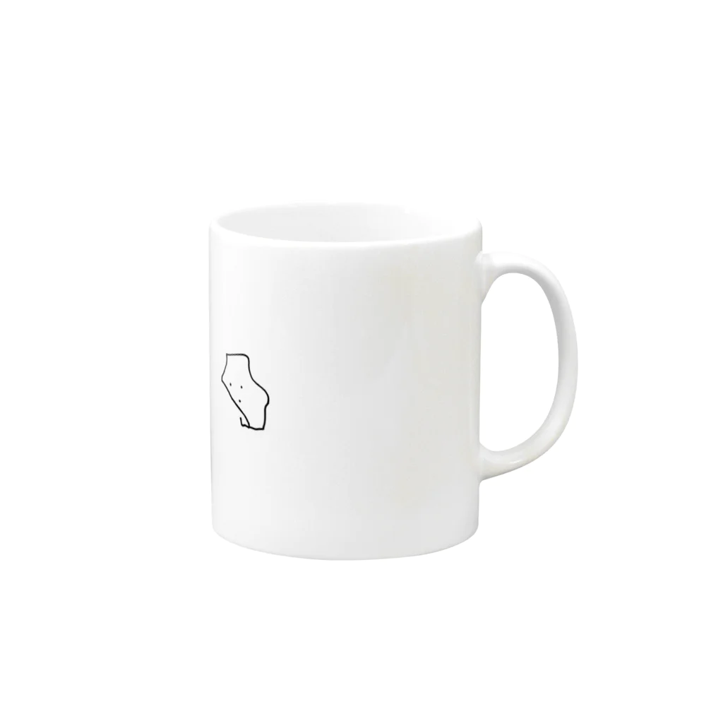 ミミニムスのおばけ Mug :right side of the handle