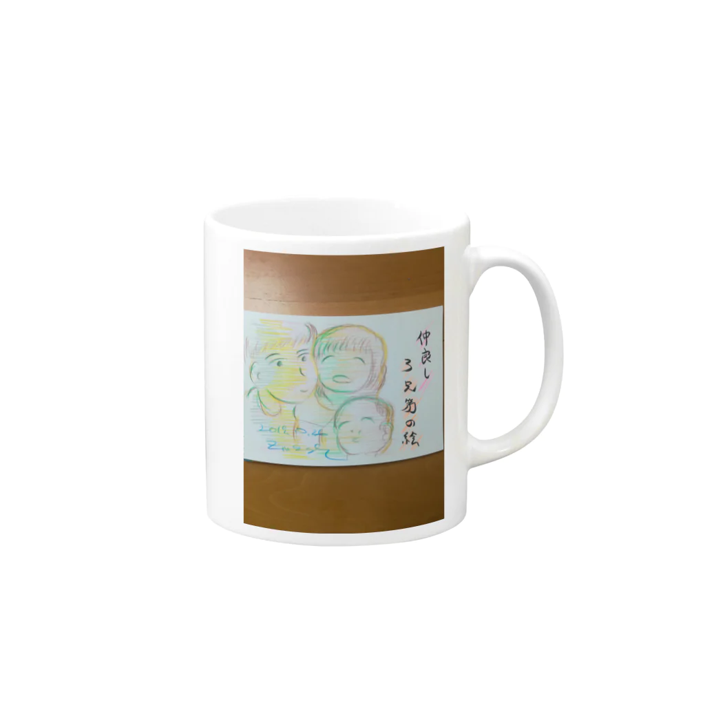 zshopの仲良し三兄弟 Mug :right side of the handle