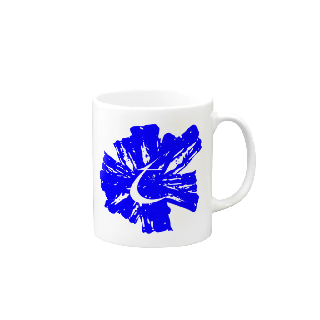 提供 tshopのBrush Logo Blue Mug :right side of the handle