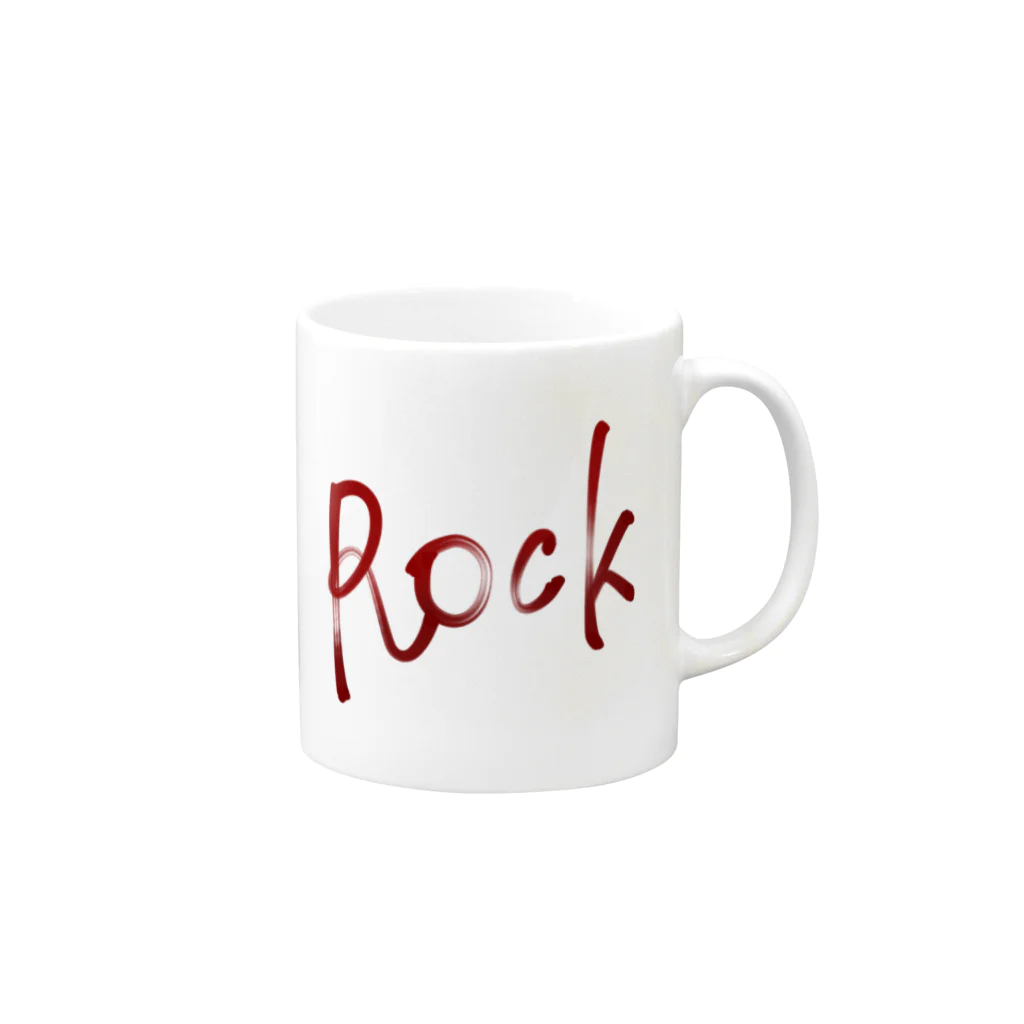 ｡*✽花宮のショップ✽*｡のRock（文字） マグカップの取っ手の右面