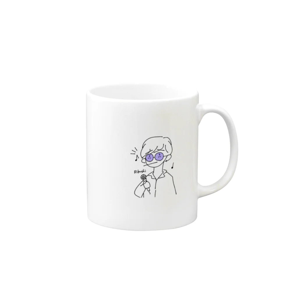 RikushiのRikushiのマグカップ Mug :right side of the handle