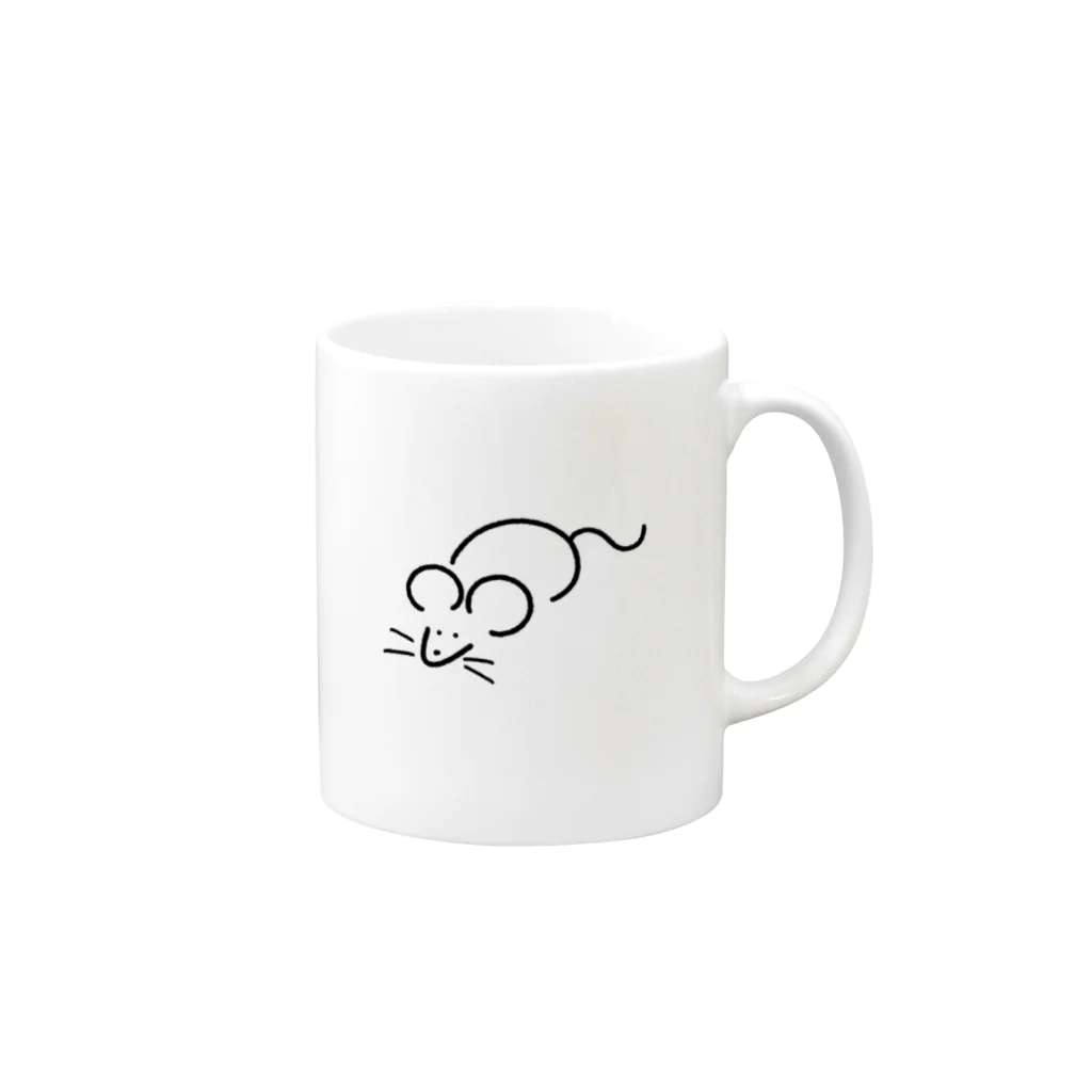 あゆかんのねずみ Mug :right side of the handle