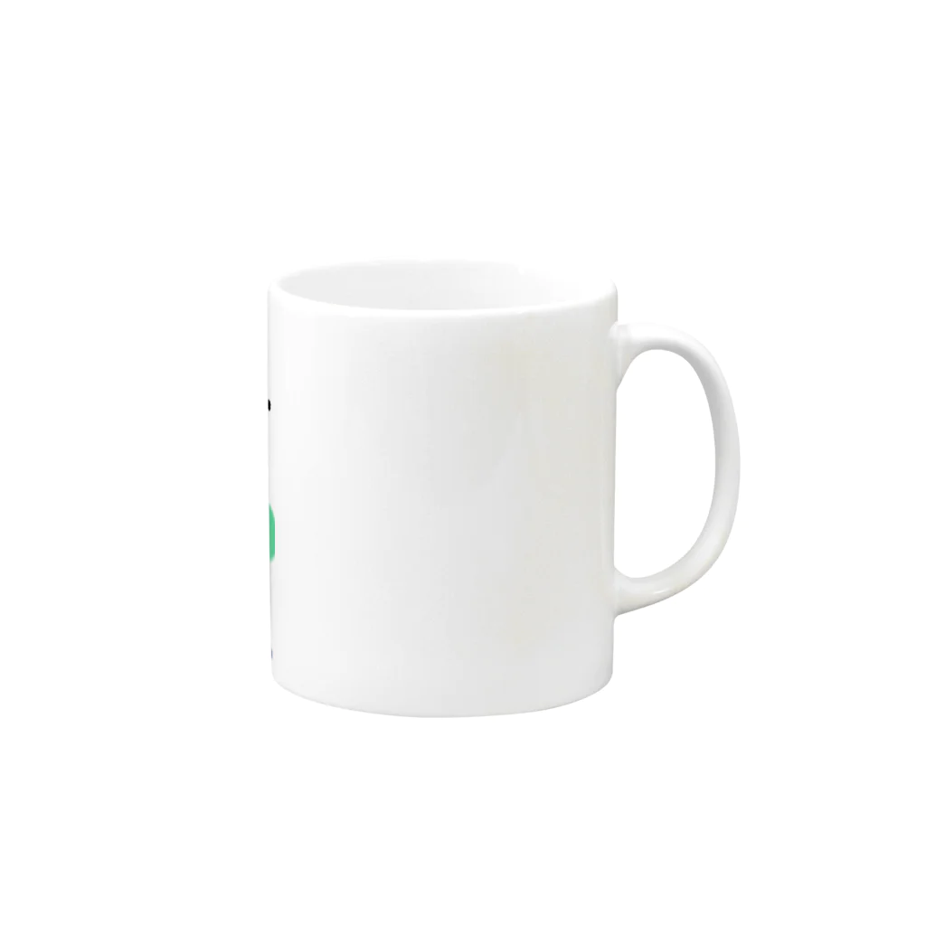 ぱくまる水産のぼーっとくまのみマグカップ Mug :right side of the handle
