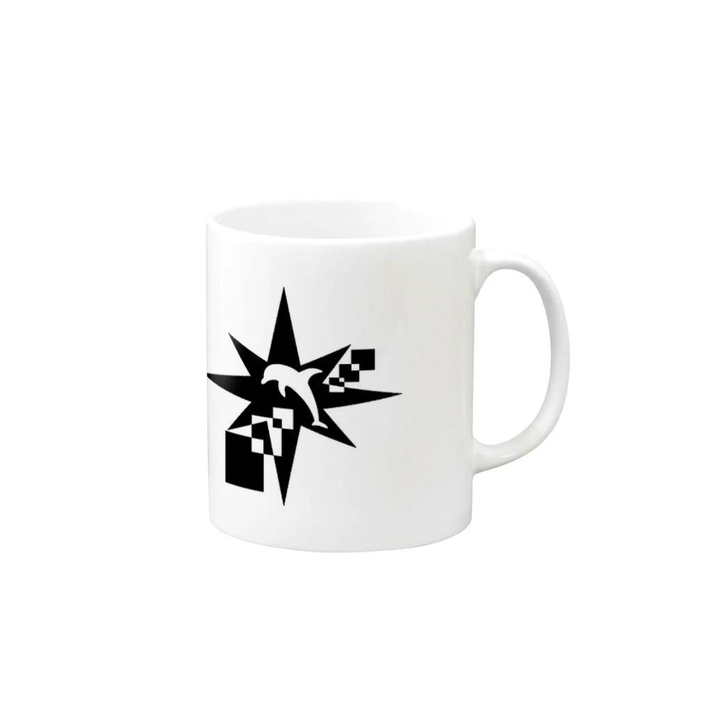 シンプルデザイン：Ｔシャツ・パーカー・スマートフォンケース・トートバッグ・マグカップのシンプルデザイン Mug :right side of the handle