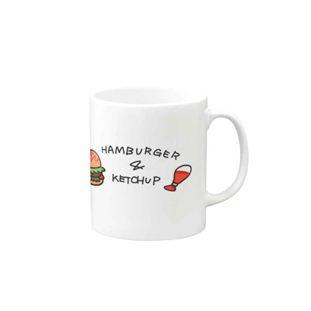 kenのお腹が空いた Mug :right side of the handle
