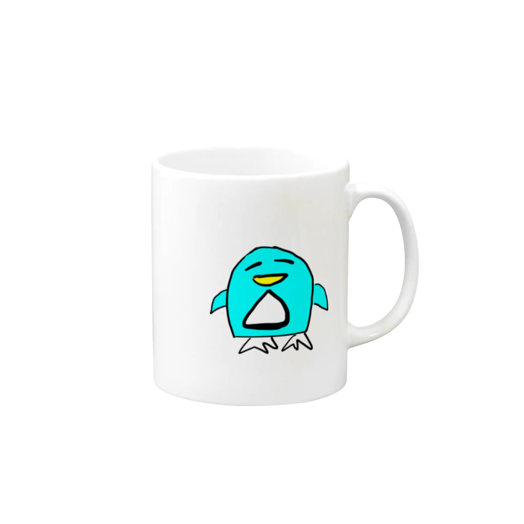 ゆるかわ動物園のペンギンくん Mug :right side of the handle