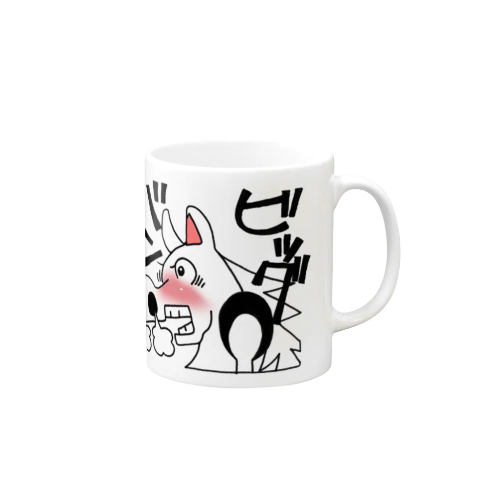 絵青(kaisei)のビックバンバン Mug :right side of the handle