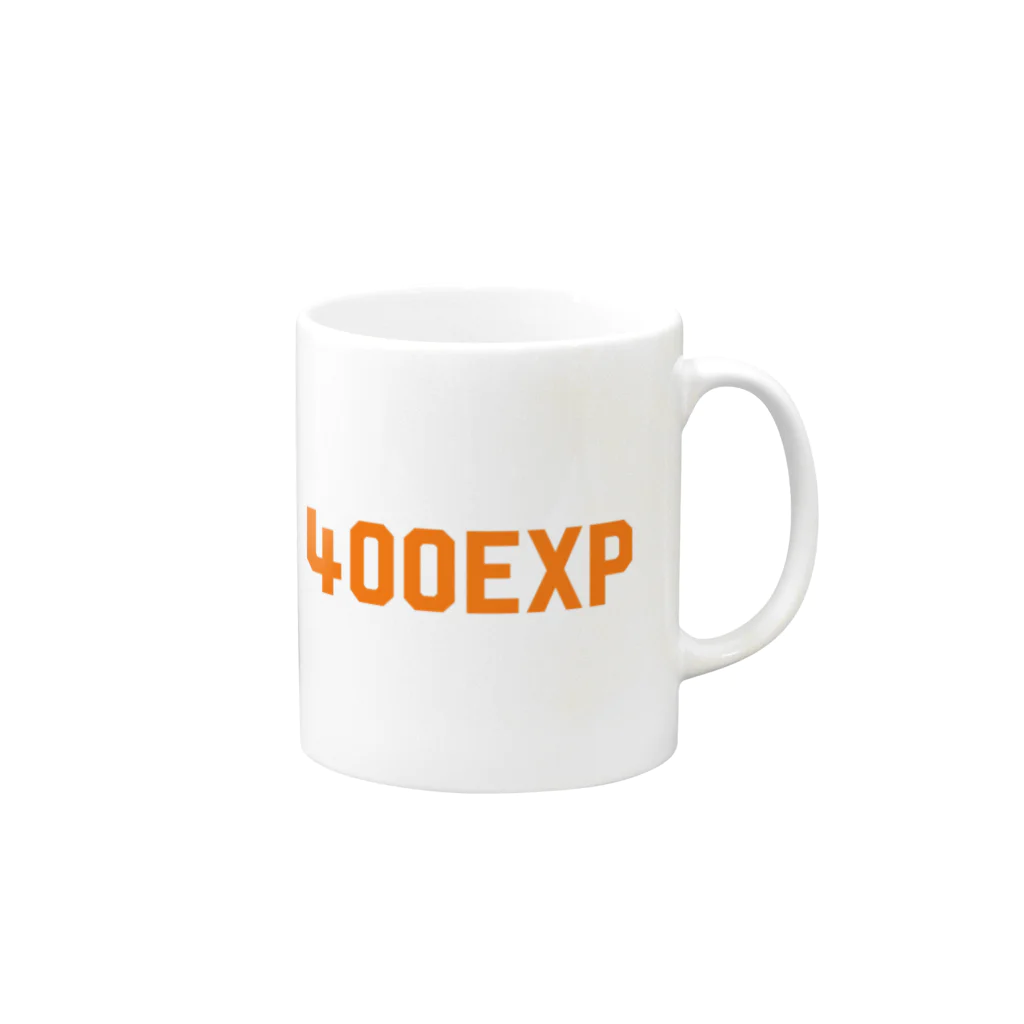 For Hundred Experienceの400EXPロゴアイテム Mug :right side of the handle