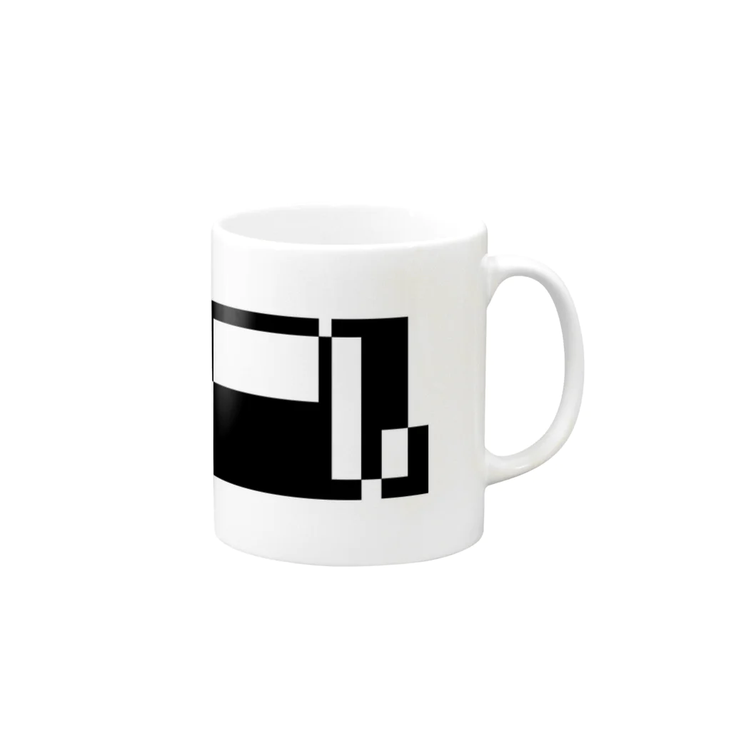 シンプルデザイン：Ｔシャツ・パーカー・スマートフォンケース・トートバッグ・マグカップのシンプルデザイン Mug :right side of the handle