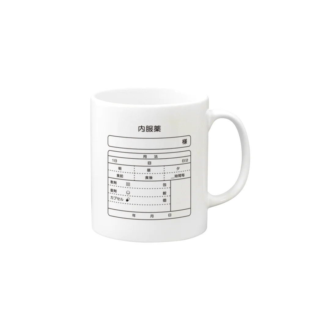 +1Wの内服薬 Mug :right side of the handle