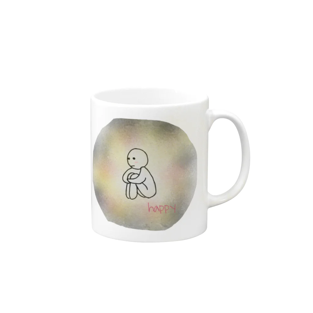 ZusiZusiのhappy person Mug :right side of the handle