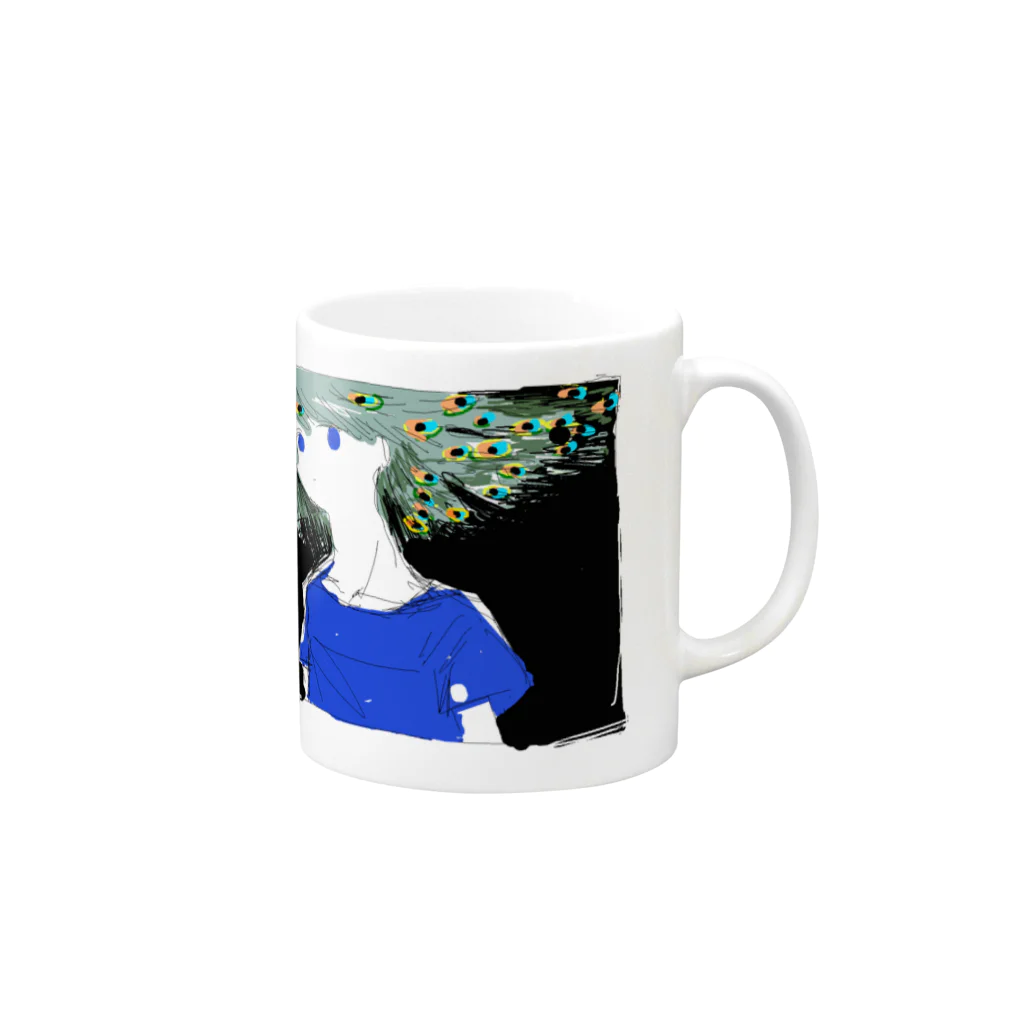 絆創膏のtorini Mug :right side of the handle