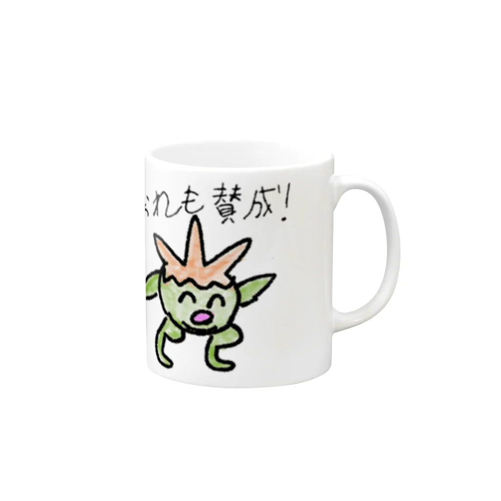 Tikeのピピピ!あんてなくん Mug :right side of the handle