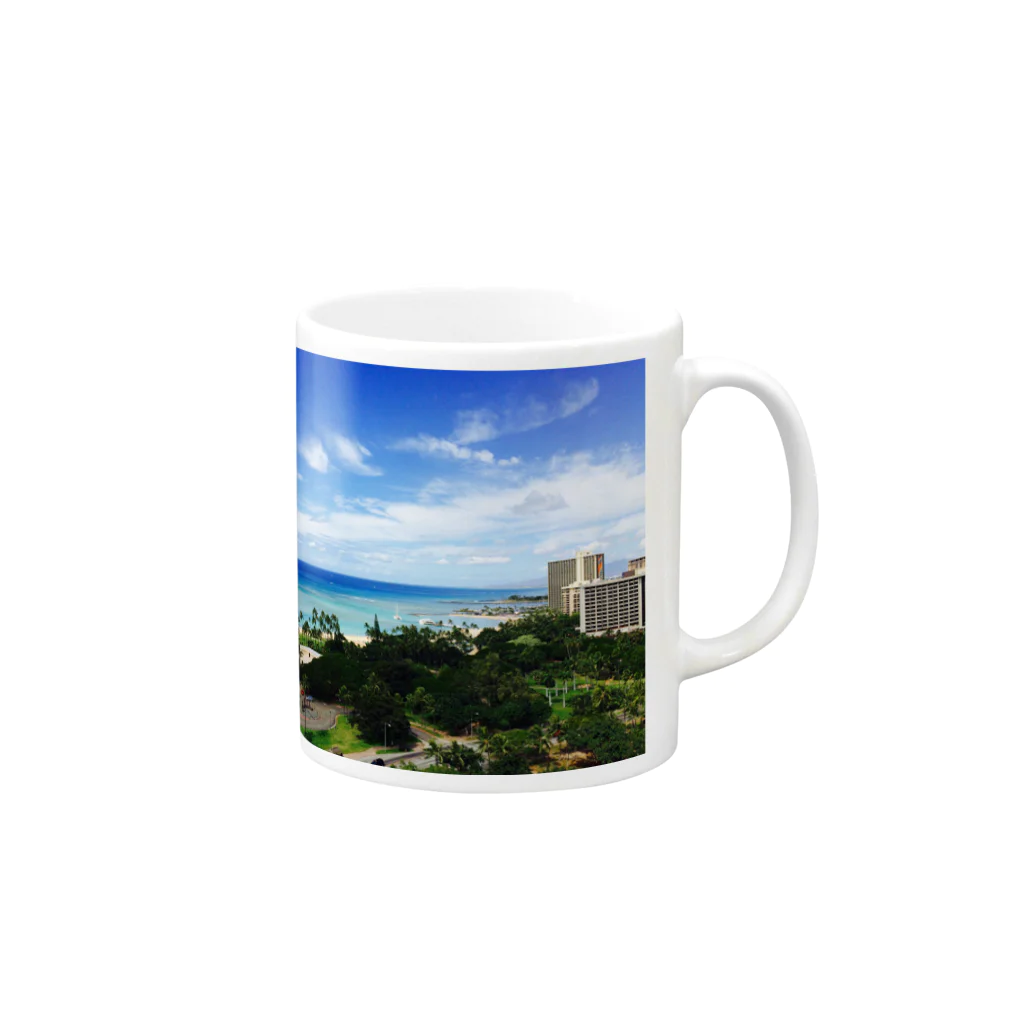 (min-℃:24℃){死亡}のHawaii Mug :right side of the handle