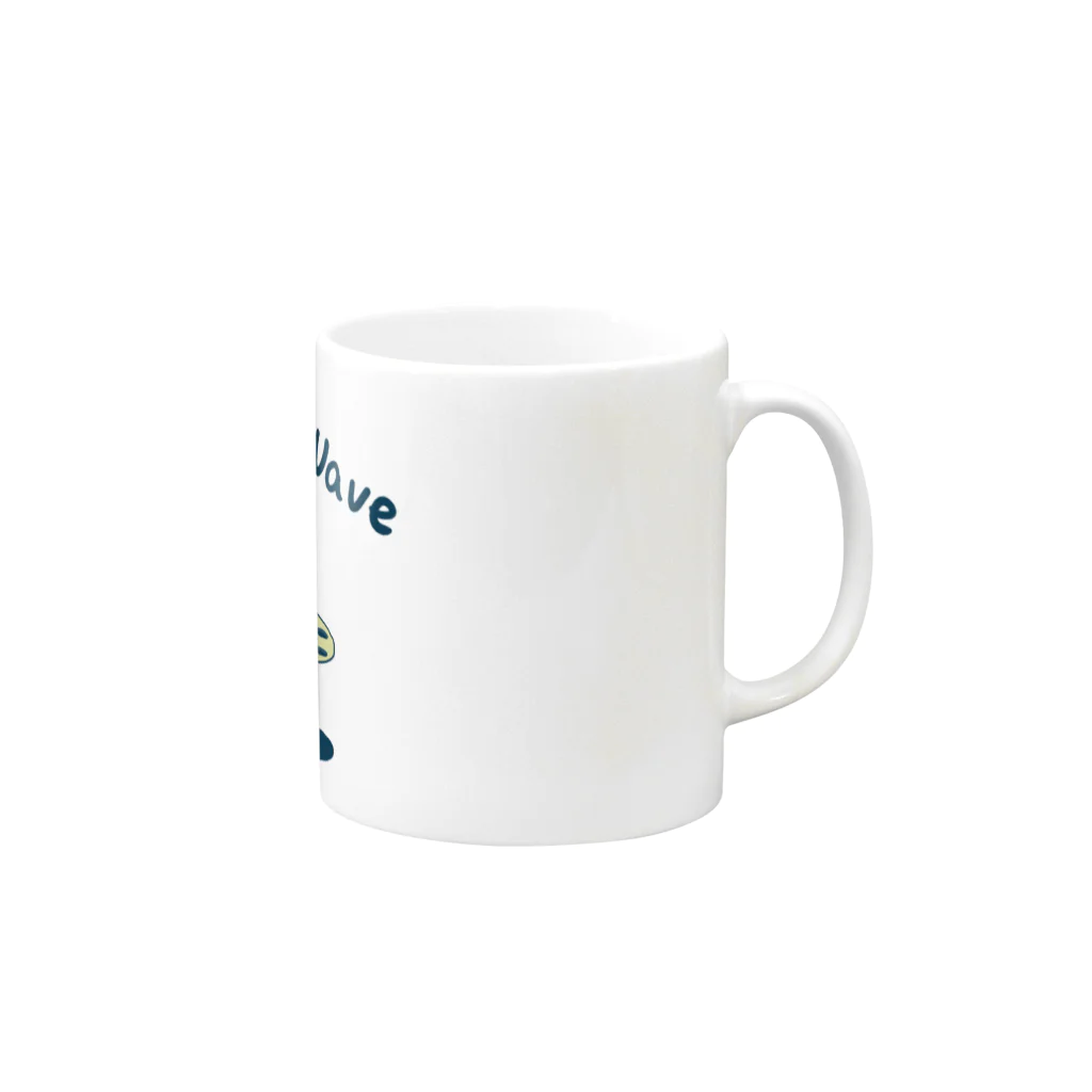 長里徹應のCatch the wave Mug :right side of the handle