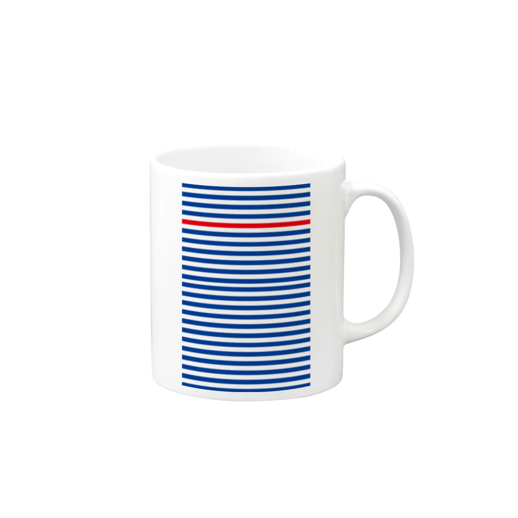 tmyのsui-hey　青 Mug :right side of the handle