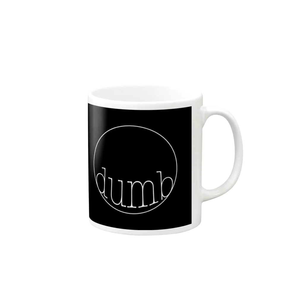 dumbのLogo マグカップの取っ手の右面