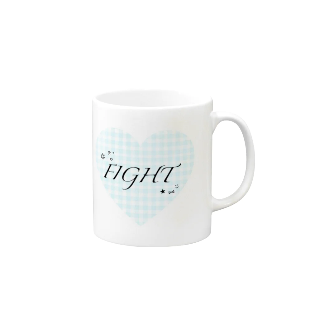 marineのFIGHT Mug :right side of the handle