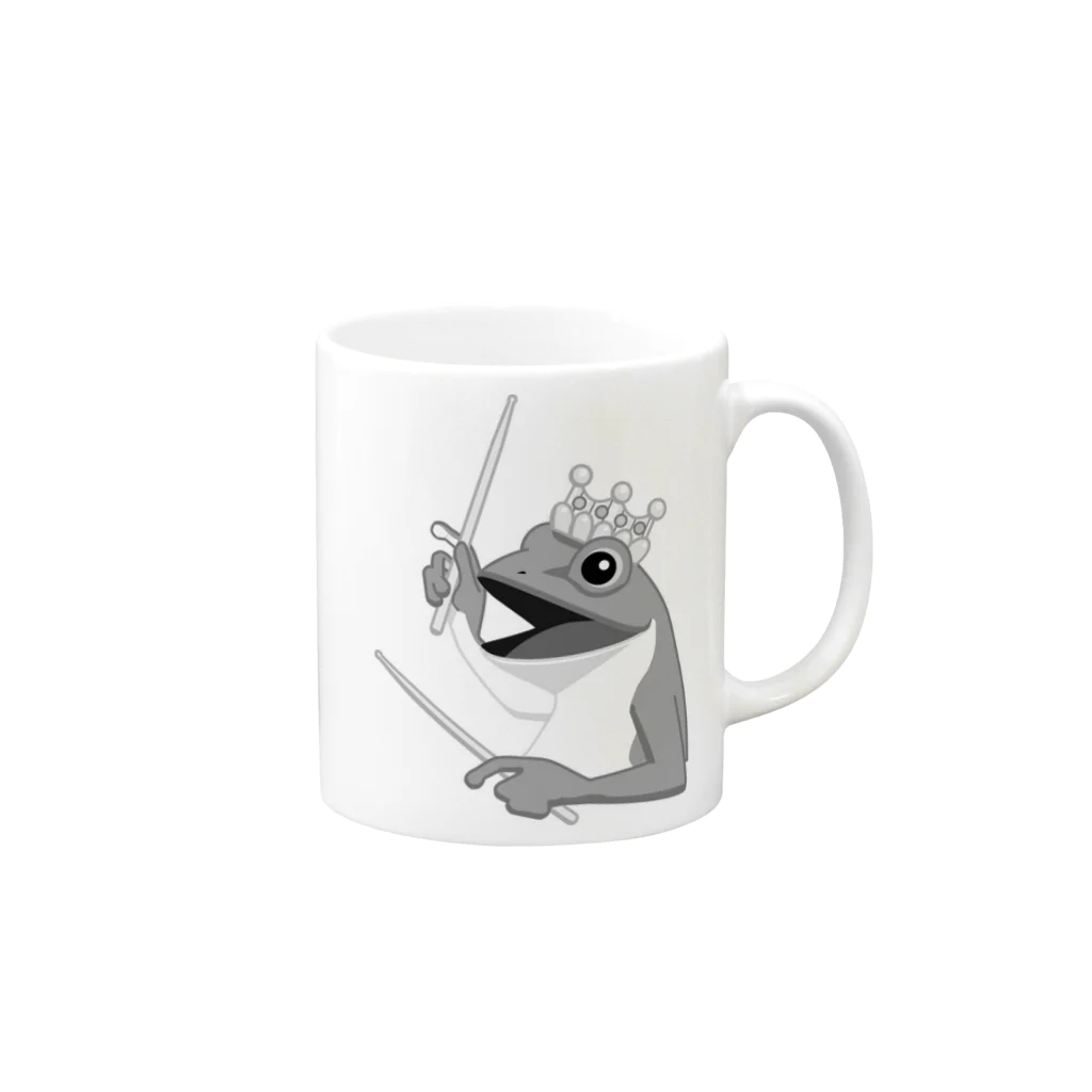 SABUROのサブロー2019 モノクロ Mug :right side of the handle