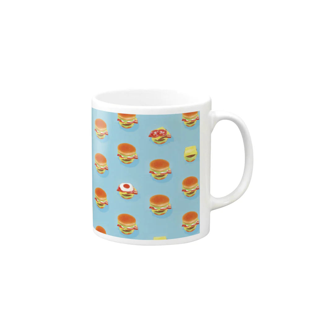 ARTWORKSのBounce Burger Mug :right side of the handle