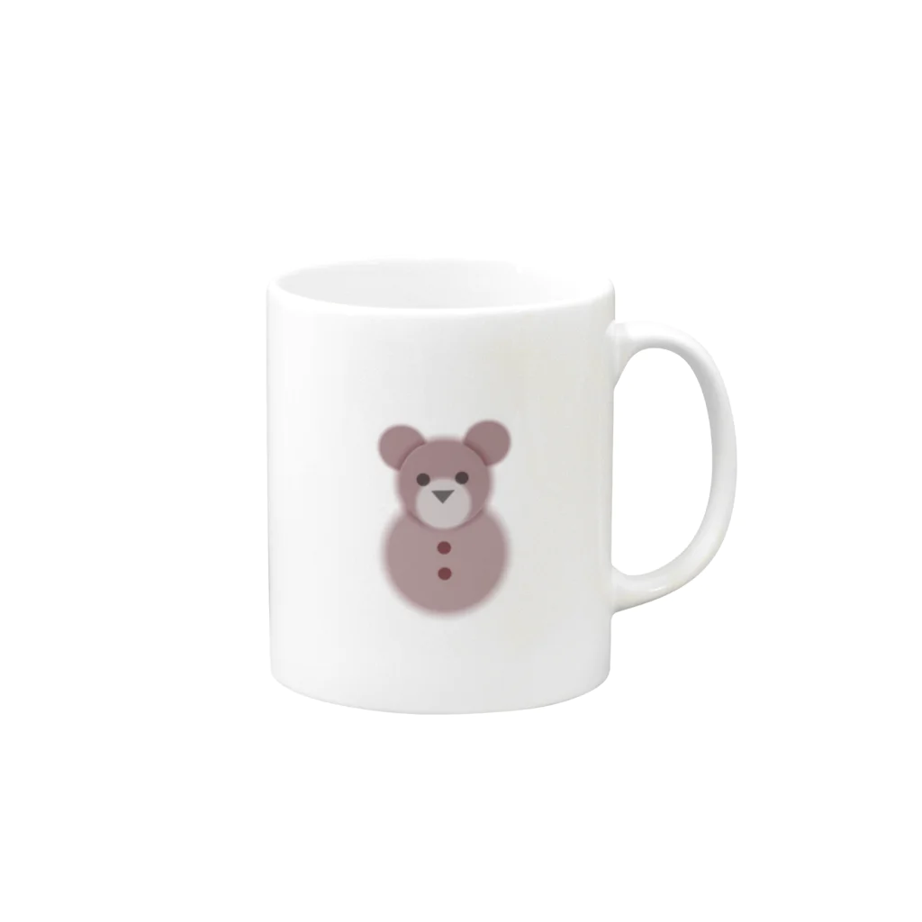 shopsayukichiのクマった Mug :right side of the handle