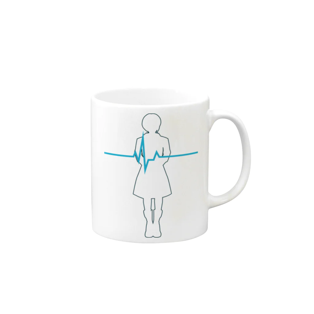 TAKUMIのRegular beating Mug :right side of the handle