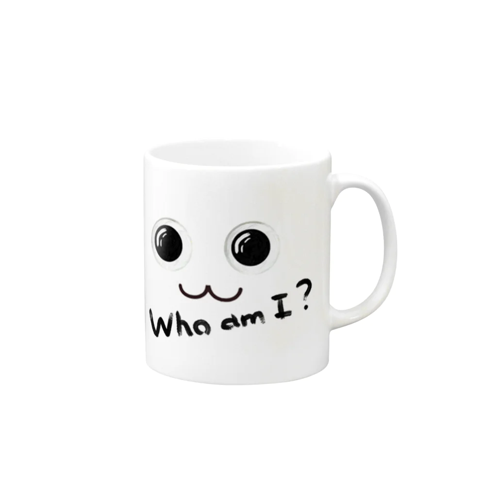 merongのWho am I ? (わたしはだれ？) Mug :right side of the handle